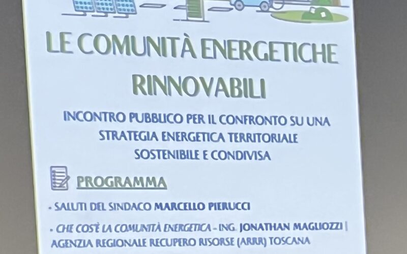 <strong>Le Comunità Energetiche Rinnovabili: a Camaiore un evento pubblico sui grandi temi d’attualità territoriale, economica ed ambientale</strong>