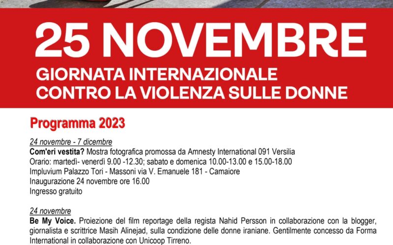 25 novembre: le iniziative per la Giornata Mondiale per l’eliminazione della violenza contro le donne