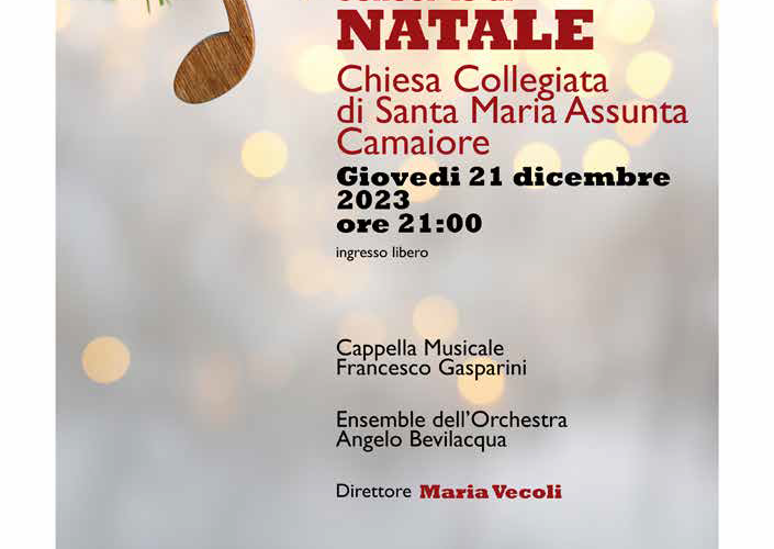 Giovedì 21 dicembre il Concerto di Natale della Cappella Gasparini e dell’Orchestra Bevilacqua