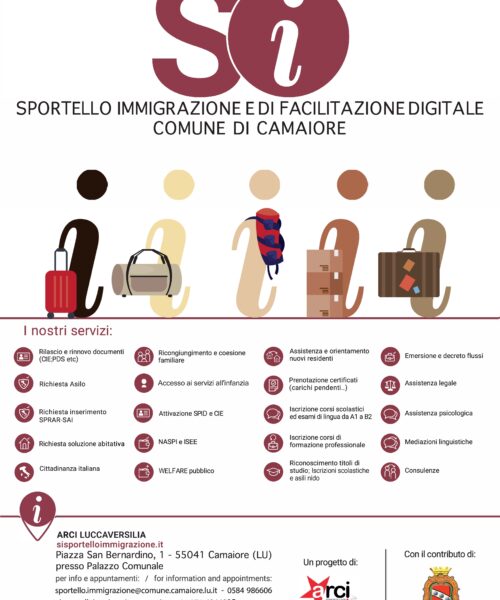 Riapre lo Sportello Immigrazione e di Facilitazione Digitale del Comune di Camaiore: nuovi servizi per tutta la cittadinanza