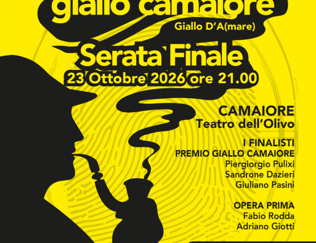 GialloCamaiore, venerdì 23 ottobre al Teatro dell’Olivo la serata finale del concorso letterario