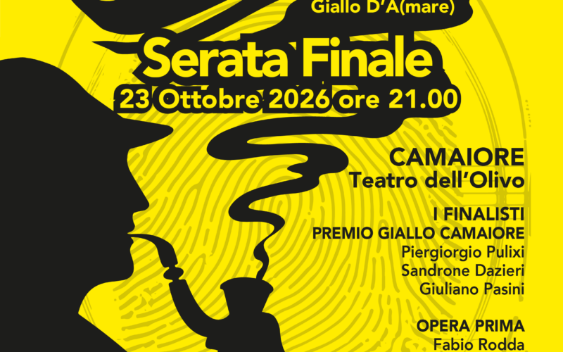 GialloCamaiore, venerdì 23 ottobre al Teatro dell’Olivo la serata finale del concorso letterario